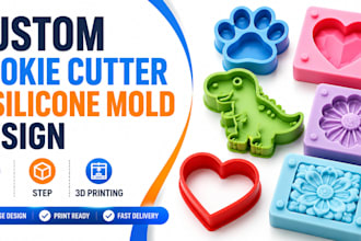 create silicone mold injection mold design plastic mold stl file for 3d printing