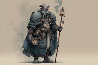 create a custom dnd character art for you