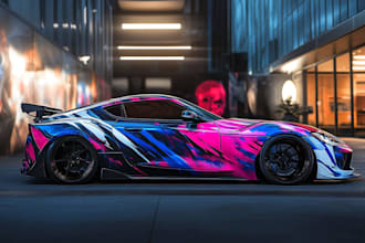 design professional car wrap, van wrap any vehicle wrap