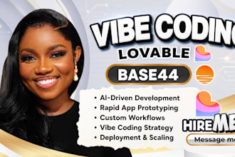 build lovable ai website, supabase, replit ai webapp, base44 expert, vibe coding