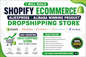 shopify ecommerce aliexpress alibaba shopify dropshipping winning product store