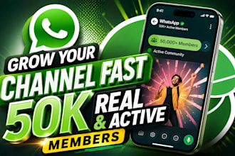 whatsapp chanel promotion, grow 50k whatsapp channel member, with bulk sms