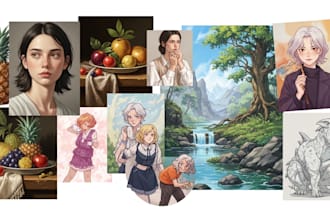 do realistic and semi realistic illustrations for you