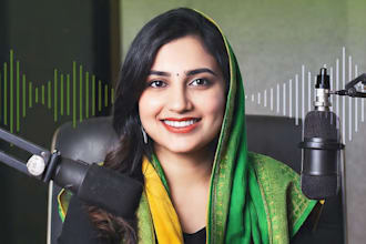 record a professional female urdu voice over for youtube