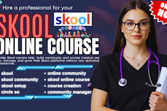 setup skool online community skool onlinecourse creation skool community manager