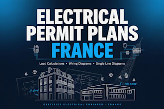 design electrical permit plans load calculations and wiring diagrams in france