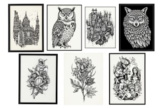 make pen and ink illustrations