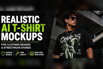 turn your t shirt design into realistic ai lifestyle mockups
