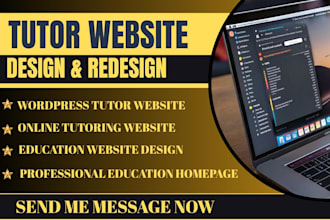 design a private tutor website, tutoring website wordpress tutor lms