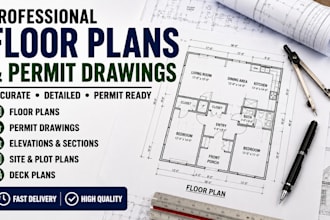 create professional floor plans and permit drawing