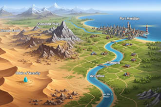 draw a fantasy map for books, games