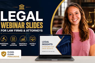 design legal webinar slides for law firms and attorneys