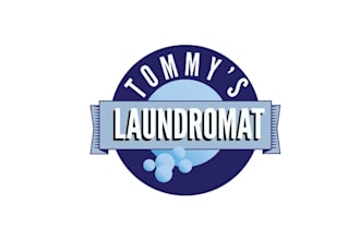 design laundromat cleaning fresh wash logo