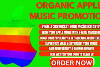 do email marketing campaign to promote apple music promotion