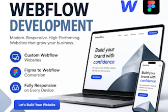 build webflow website, design, redesign webflow website, figma to webflow