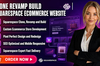 clone revamp build squarespace ecommerce website development squarespace expert