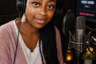 provide a american soft feminine voice over