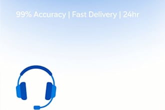 do audio or video transcription manually manually