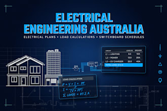 design electrical plans load calculations and switchboard schedules in australia