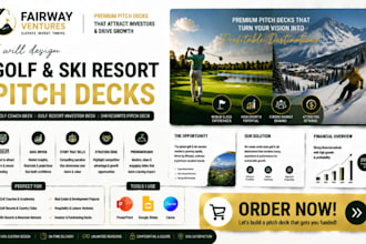 design golf coach pitch deck golf resort investor deck ski resorts pitch deck