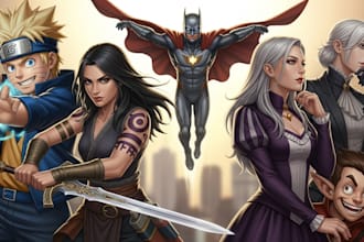 draw your characters and fanart in semi realistic art