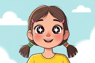 draw cute cartoon portrait