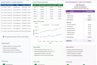 prepare financial statements in excel