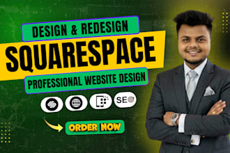 create modern squarespace website design or squarespace website development