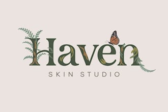 create a professional skincare and beauty logo design