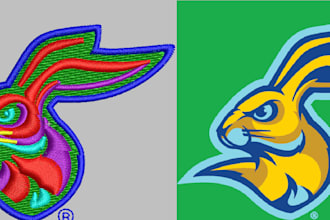 for medium detail, logo or design into embroidery files