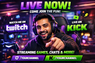 promote your twitch kick stream to real viewers