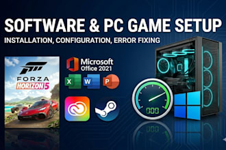 install setup and fix errors for any software or pc games