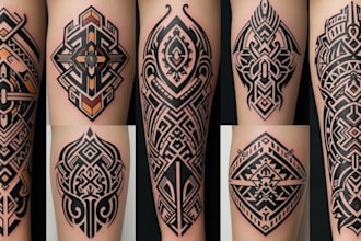 create unique tribal tattoo designs