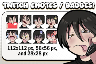 create emotes or badges for your twitch channel