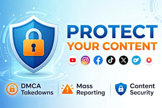 remove stolen content and do mass reports