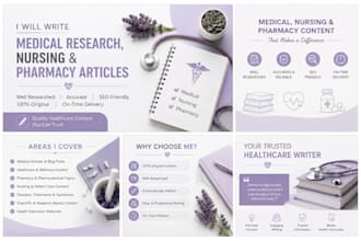 write evidence based medical research articles and summaries