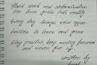 provide neat handwritten notes and assignments