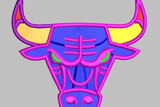digitize image for embroidery, logo and patches in dst pes