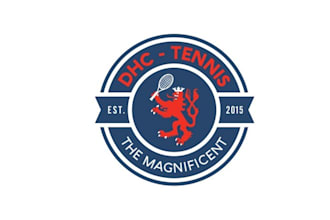 design professional vintage tennis club logo