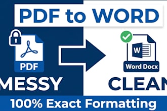 convert PDF to word docx with exact formatting and layout