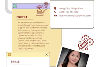 be a customer service manager and expert executive assistant