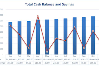 send you 6 distinct visual trajectories personal budget report