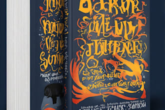 create illustrated fairytale book cover