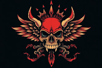 old school tattoo logo design