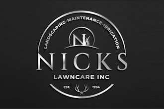 design gorgeous lawn care landscaping logo
