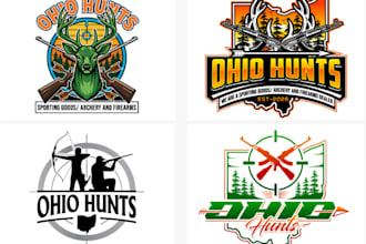 do creative a wonderful luxury hunts logo in very short time