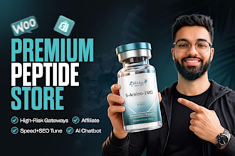 build a high converting shopify or woocommerce peptide store