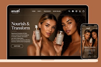 design skincare shopify store beauty website skincare website beauty store