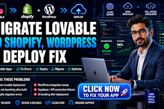 migrate lovable to shopify lovable to wordpress lovable dev fix deploy lovable