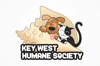 design vibrant logo for key west humane society